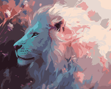 Pastel Lion - Paint By Numbers